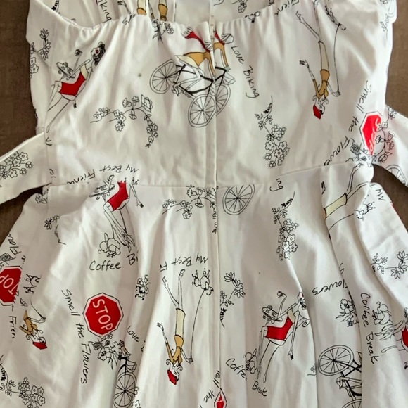 Varga Pin Up Marilyn Dress Size Small with a Print - Picture 4 of 6